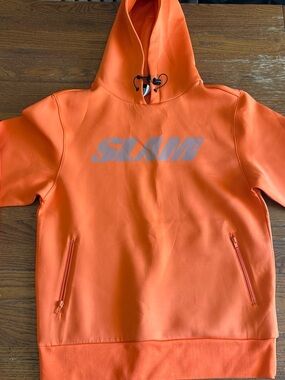 SLAM Orange Hooded Men's Sweater